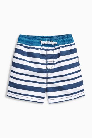 Blue/White Stripe Swim Shorts (3mths-6yrs)